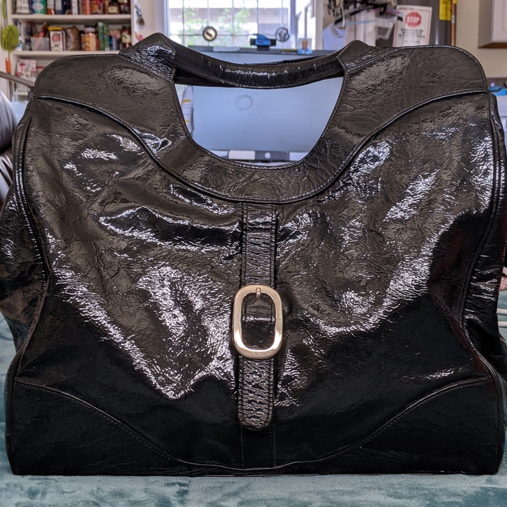 Pleather tote bag purse